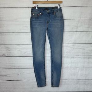 NWT True Religion Jennie Curvy Mid Rise Super Skinny Size 27
